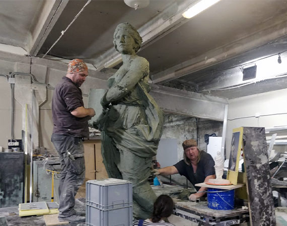 этапы производства работ по скульптуре